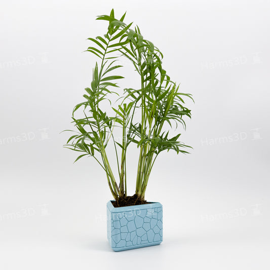 Vase #17 - triangle curved Stone pattern