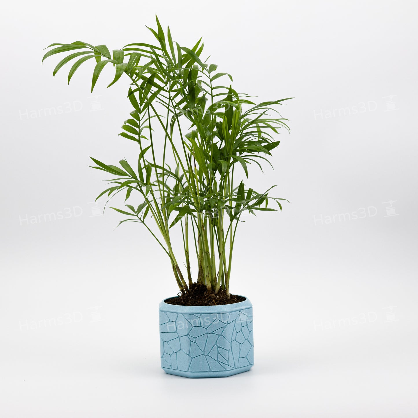 Vase #16 - octagon curved Stone pattern