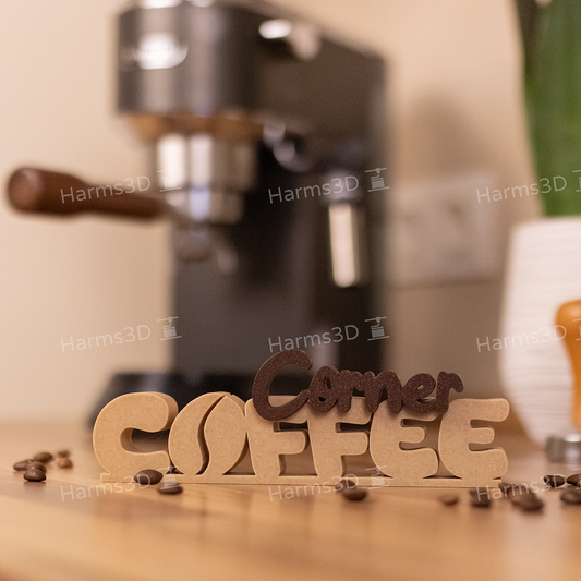 Deko Schriftzug „Coffee Corner“ für die Kaffeeecke
