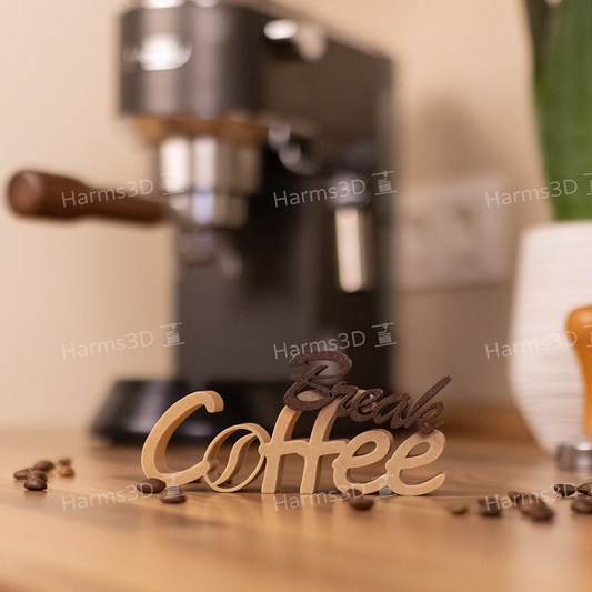 Deko Schriftzug „Coffee Break“ für die Kaffeeecke