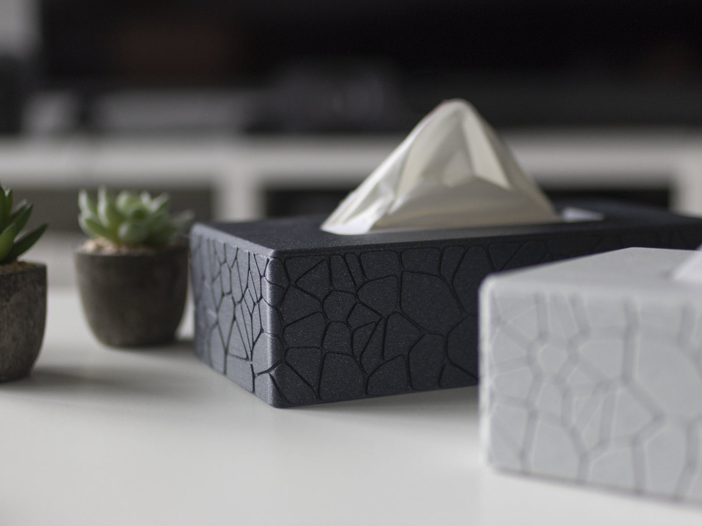 Kosmetiktuch Cover #1 - curved Stone Pattern
