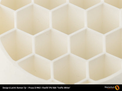 Fillamentum - TPU-98A - Flexfill Traffic White - 500g