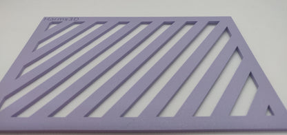 DinA5 Lineal 55Grad Schablone