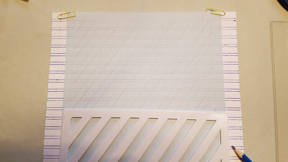 DinA5 Lineal 55Grad Schablone